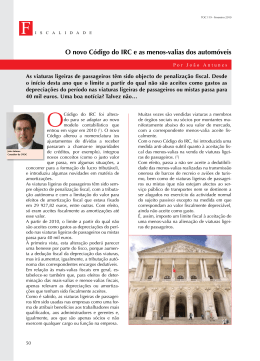 O novo C&oacute;digo do IRC e as menos