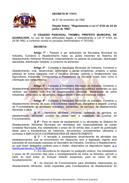 DECRETO N&ordm; 17573 - Prefeitura de Guarulhos