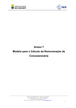 ANEXO 07 - Modelo para o Calculo da Remuneracao da