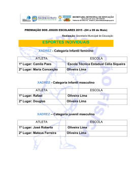 e veja o resultado dos jogos escolares 2015