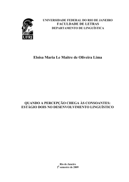 Eloisa Maria Le Maitre de Oliveira Lima QUANDO A PERCEP&Ccedil;&Atilde;O