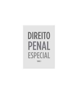 Direito Penal Especial - Tomo 1