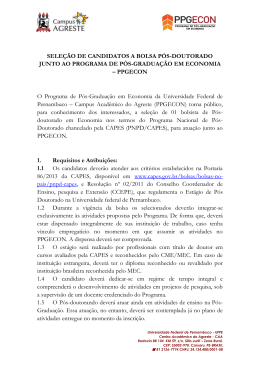 o edital - Universidade Federal de Pernambuco