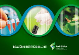 RELATÓRIO INSTITUCIONAL 2011 - Fapespa