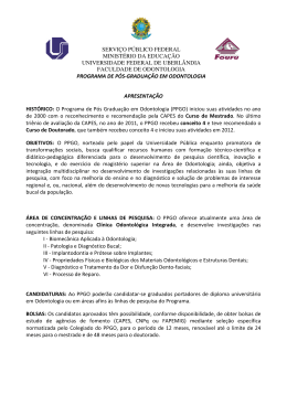 Edital de Processo de Sele&ccedil;&atilde;o 2013/1 para ingresso no Programa