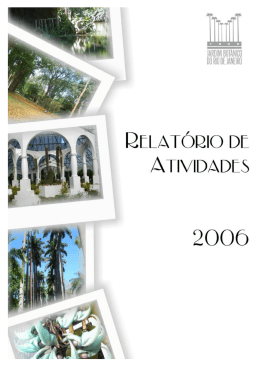 Ano 2006 - Jardim Botânico do Rio de Janeiro