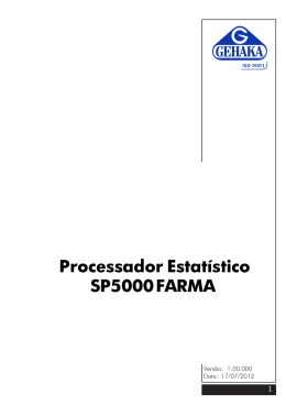 Processador Estatístico SP5000 FARMA