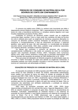 1 - Predi&ccedil;&atilde;o de consumo de mat&eacute;ria seca por bovinos - BR