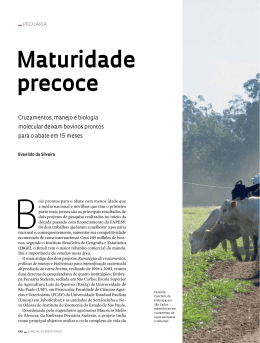 Maturidade precoce - Revista Pesquisa FAPESP