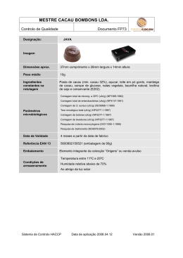 MESTRE CACAU BOMBONS LDA.