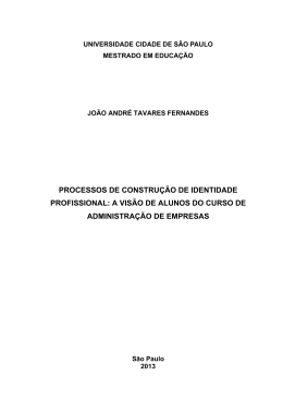 a vis&atilde;o de alunos do curso de administra&ccedil;&atilde;o de empresas