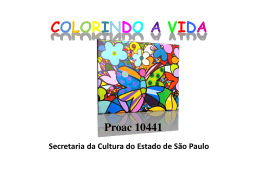 COLORINDO VIDA - Pintura Solidária