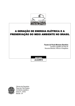DIRETORIA LEGISLATIVA - C&acirc;mara dos Deputados