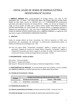 Exemplo de Chamada Pública para publicação em jornal