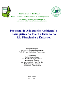 Proposta de Adequa&ccedil;&atilde;o Ambiental e Paisag&iacute;stica do Trecho