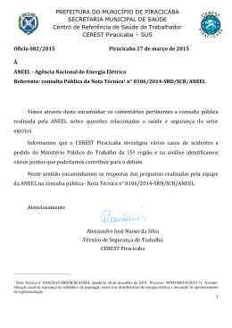 PREFEITURA DO MUNIC&Iacute;PIO DE PIRACICABA