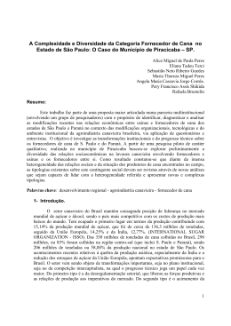 A Complexidade e Diversidade da Categoria Fornecedor