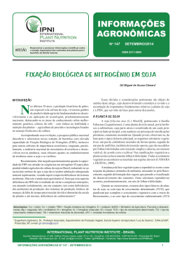 Fixa&ccedil;&atilde;o biol&oacute;gica do nitrog&ecirc;nio em soja