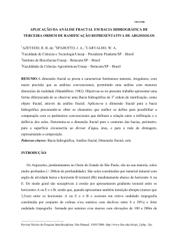 aplica&ccedil;&atilde;o da an&aacute;lise fractal em bacia hidrogr&aacute;fica de terceira ordem