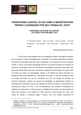 FRANCHISING JUDICIAL OU DE COMO A