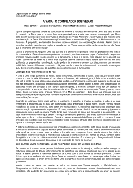 vyasa - o compilador dos vedas - Organiza&ccedil;&atilde;o Sri Sathya Sai no Brasil