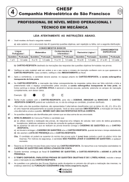 PROVA 4 - T&Eacute;CNICO EM MEC&Acirc;NICA.indd