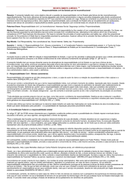 REVISTA &Acirc;MBITO JUR&Iacute;DICO &reg; Responsabilidade civil do Estado