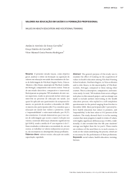 Texto Completo - Revista Trabalho, Educação e Saúde