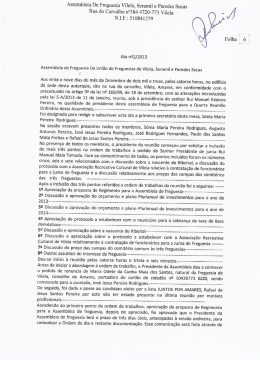 Ata &ordm;2 - Uni&atilde;o de Freguesias de Vilela-Seramil