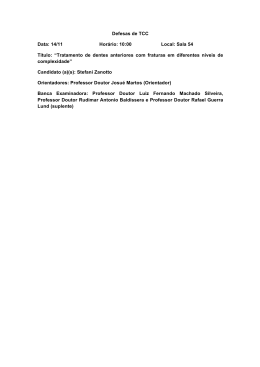 Agenda Defesas de TCC 2015-2