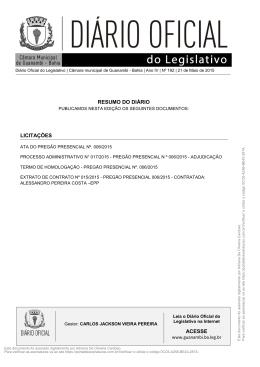 RESUMO DO DI&Aacute;RIO ACESSE LICITA&Ccedil;&Otilde;ES