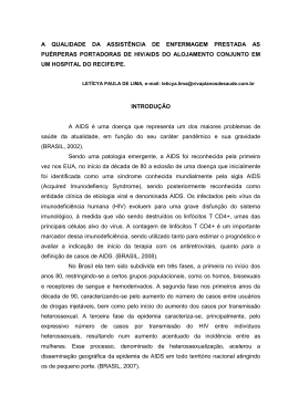a qualidade da assist&ecirc;ncia de enfermagem
