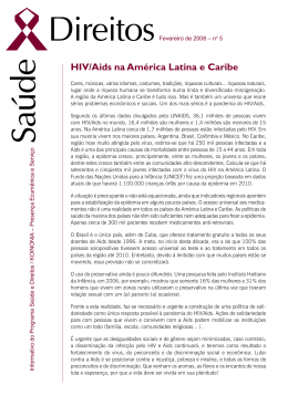 HIV/Aids na Am&eacute;rica Latina e Caribe