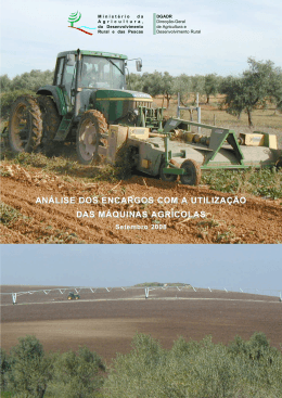 an&aacute;lise dos encargos com a utiliza&ccedil;&atilde;o das m&aacute;quinas agr&iacute;colas