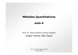Métodos Quantitativos aula 6