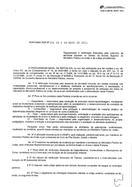 Portaria PGR nº 251/2011