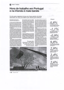 "Hora de Trabalho em Portugal e na Irlanda &eacute; mais barata" in I