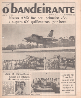 Nosso AMX faz seu primeiro v&ocirc;o e supera 600 quil&ocirc;metros por hora