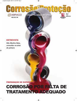 CORROS&Atilde;O POR FALTA DE TRATAMENTO ADEQUADO