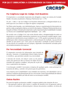 por que é obrigatória a contabilidade em todas as