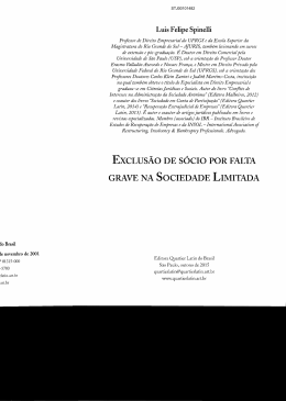 exclus&atilde;o de s&oacute;cio por falta grave na sociedade limitada