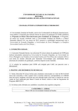 Edital da Sele&ccedil;&atilde;o Ibero-Americana