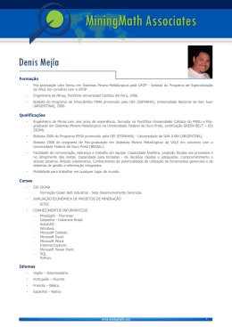 Denis Mejía Engenheiro de Minas (2006)