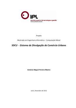 SDCU -‐ Sistema de Divulga&ccedil;&atilde;o de Com&eacute;rcio Urbano - IC