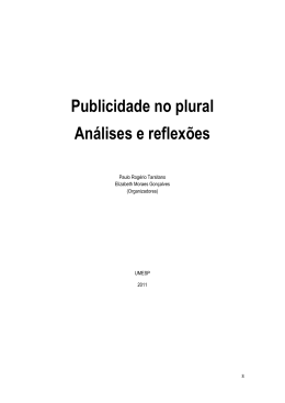 Publicidade no plural Análises e reflexões