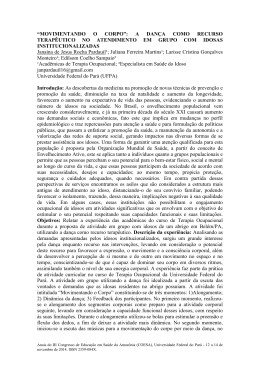 MOVIMENTANDO O CORPO - COESA - Universidade Federal do