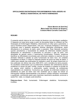 DIFICULDADES ENCONTRADAS POR ENFERMEIROS PARA