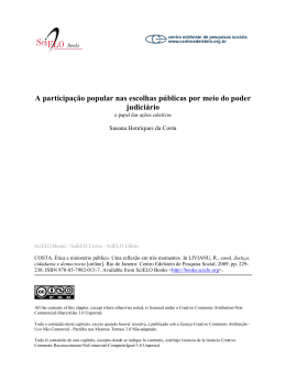 A participa&ccedil;&atilde;o popular nas escolhas p&uacute;blicas por meio do poder