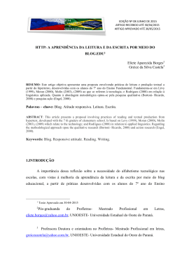 HTTP: A APREND&Ecirc;NCIA DA LEITURA E DA ESCRITA POR MEIO