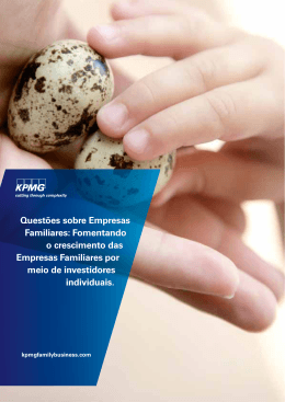 Quest&otilde;es sobre Empresas Familiares: Fomentando o